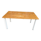 Table / Bureau 150x80 cm en pin massif & pieds démontables