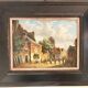 Old Oil Painting Copper Jan Beekhout Street Scene Dutch Middle Ages