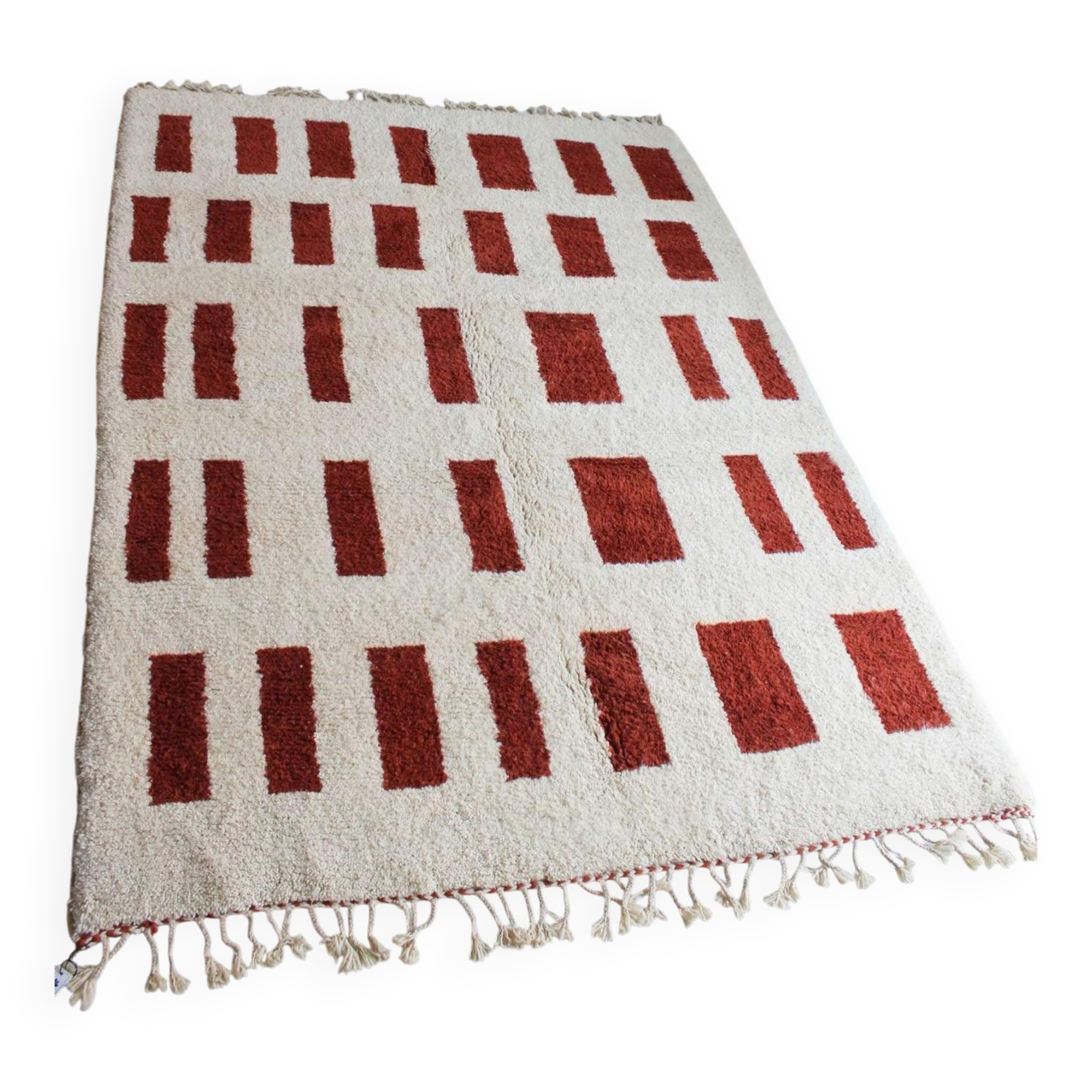 Handmade wool rug from Morocco 2.5 x 1.5 m
