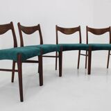 1960s Arne Wahl Iversen Set of Four Dining Chairs for Glyngøre Stolefabrik, Denmark