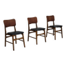 1960s, Danish design by Ib Kofod Larsen, set of 3 dining chairs model 62.