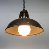 Vintage Industrial Grey Painted Ceiling Lamp, 2000s