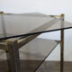 2 Sofa tips glass smoked gold metal