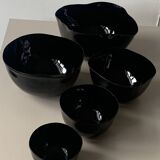 Black lacquer tsé tsé bowls