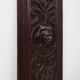 Flemish Renaissance Carved Oak Panel with Female Portrait Medallion