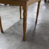 Rustic table from 1960, honey colour, 100x70cm, height 74cm.