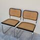 Paire de chaises b32 de Marcel Breuer en cannage