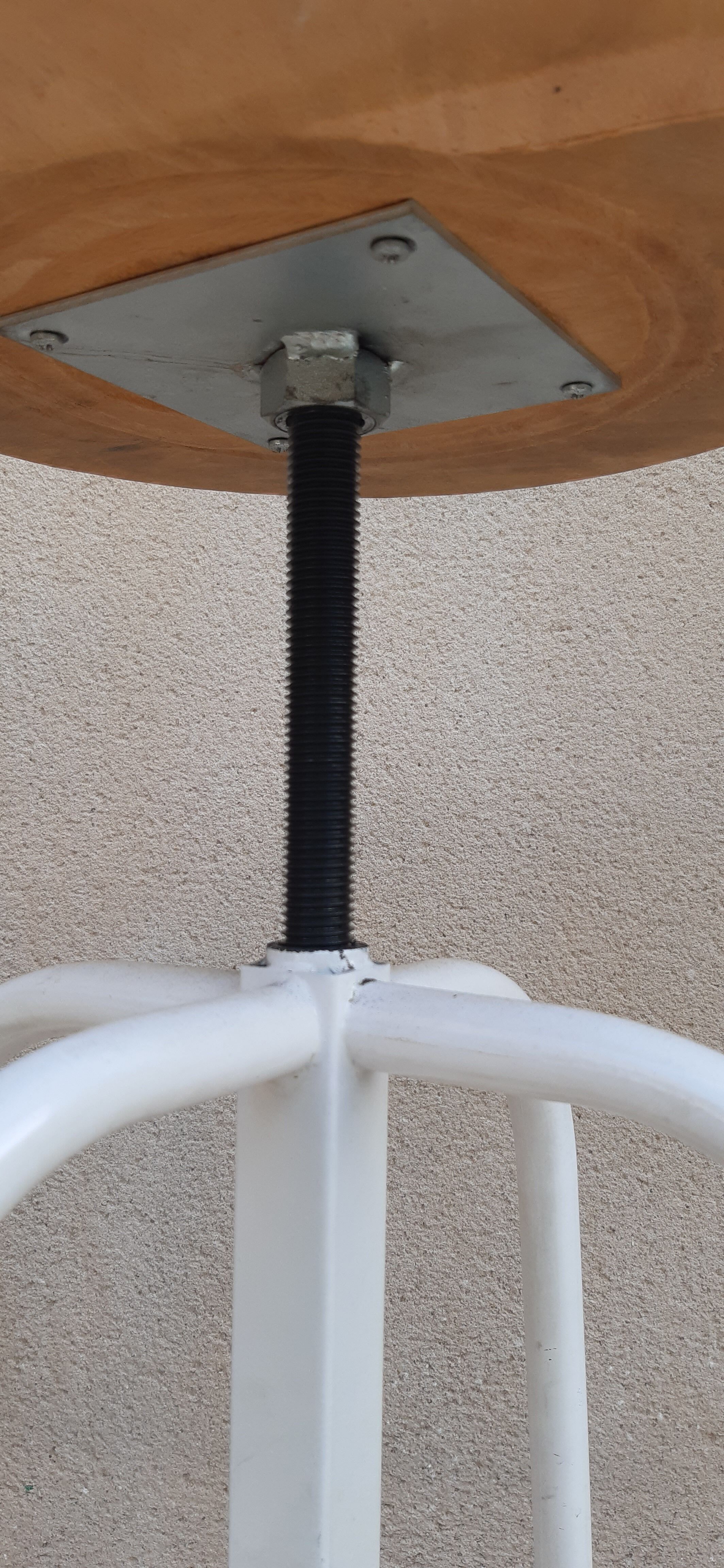 Vintage industrial screw stools