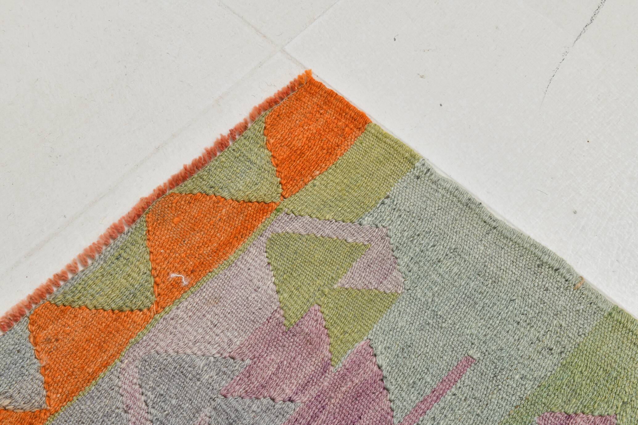 7x9 Oushak Area Rug, Boho Rug, Rare Style Rug, Colorful Rug, 195x259Cm