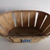 Batch of 6 storage cases, old fruit crates