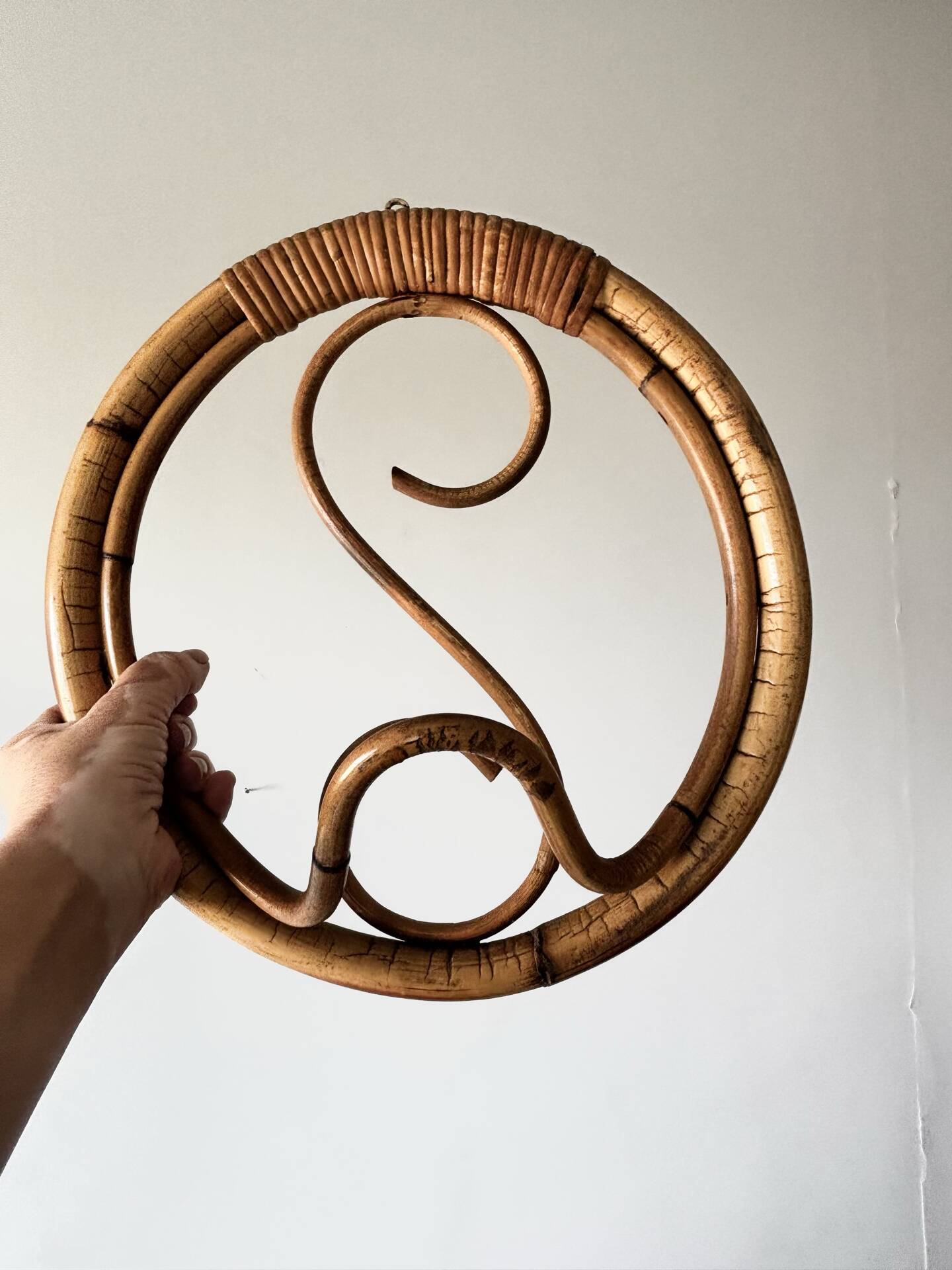 Coat rack in rattan by Franco Albini 1960