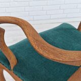 1960s, Danish design, pair of armchairs, oak wood, original very good condition