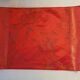 Set of 6 small table napkins in red brocade.