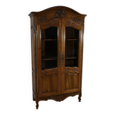 Bibliothèque Vitrine en Noyer, Style Louis XV – Fin XIXe