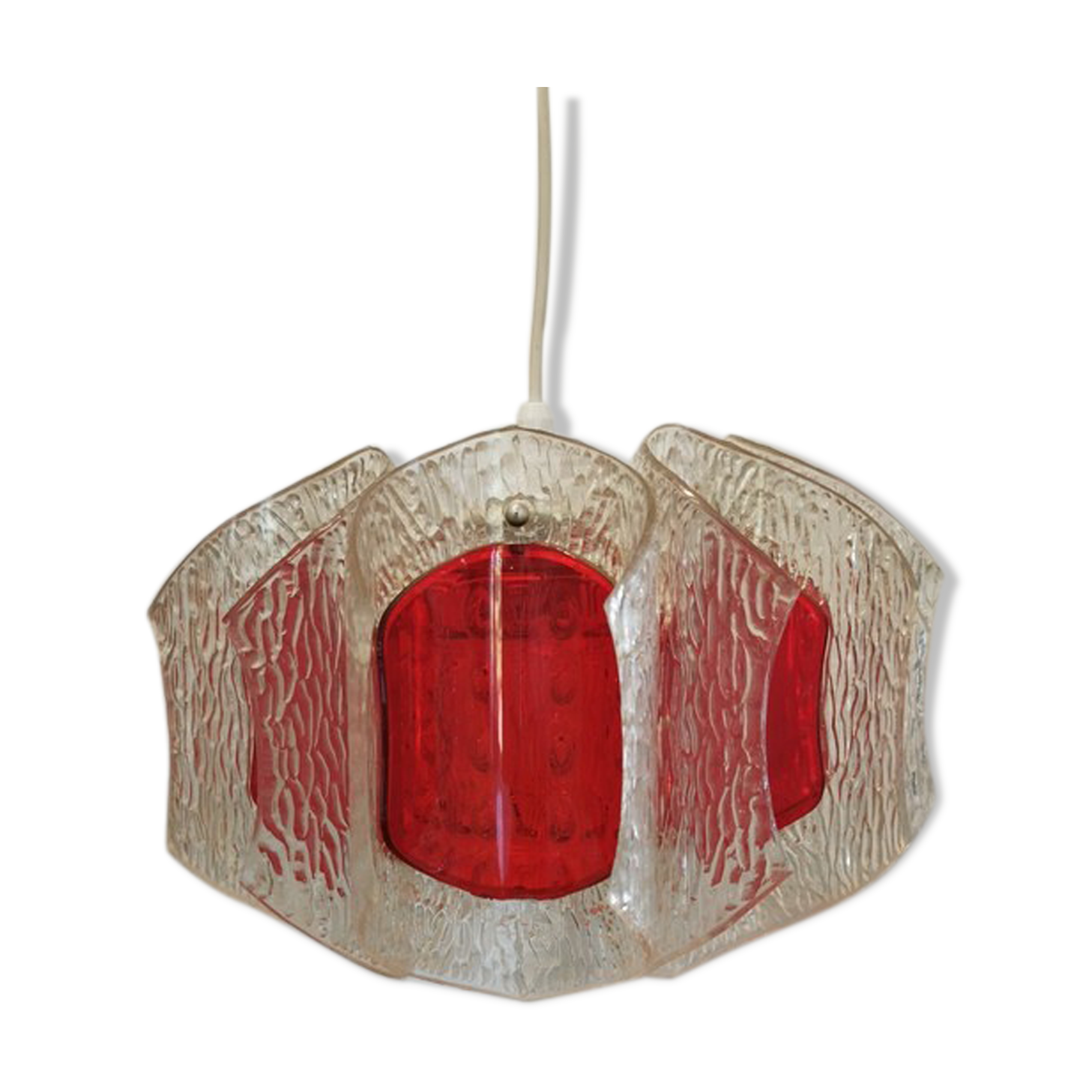 Vintage plastic pendant lamp