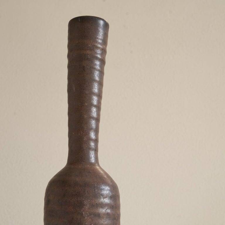 Studio ceramic vase free form 1960s