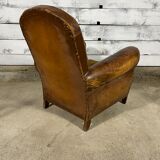 Leather club chair
