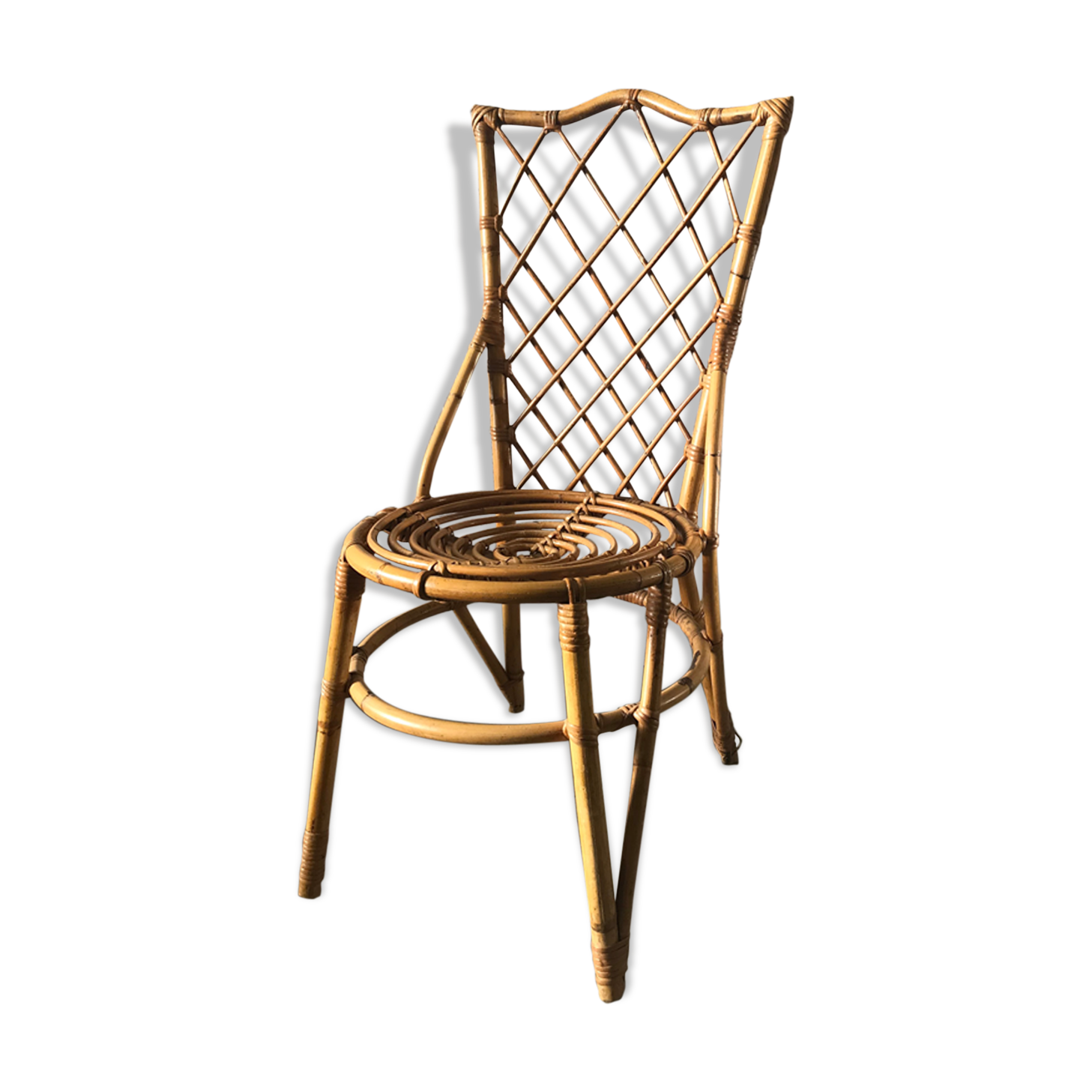 Louis Sognot rattan chair