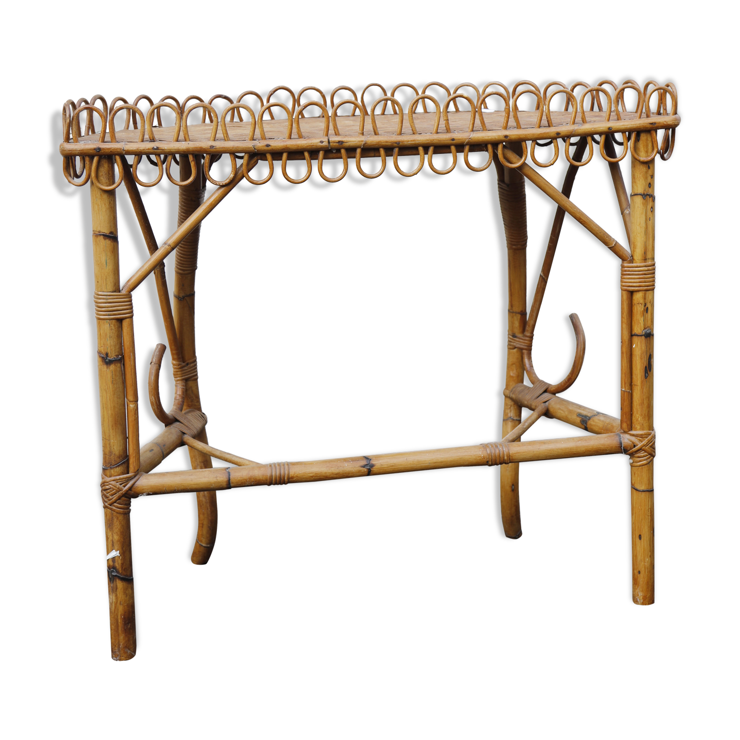 Rattan console
