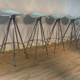 Set of 5 stools "Jamaica" by designer Pepe Cortes production Amat