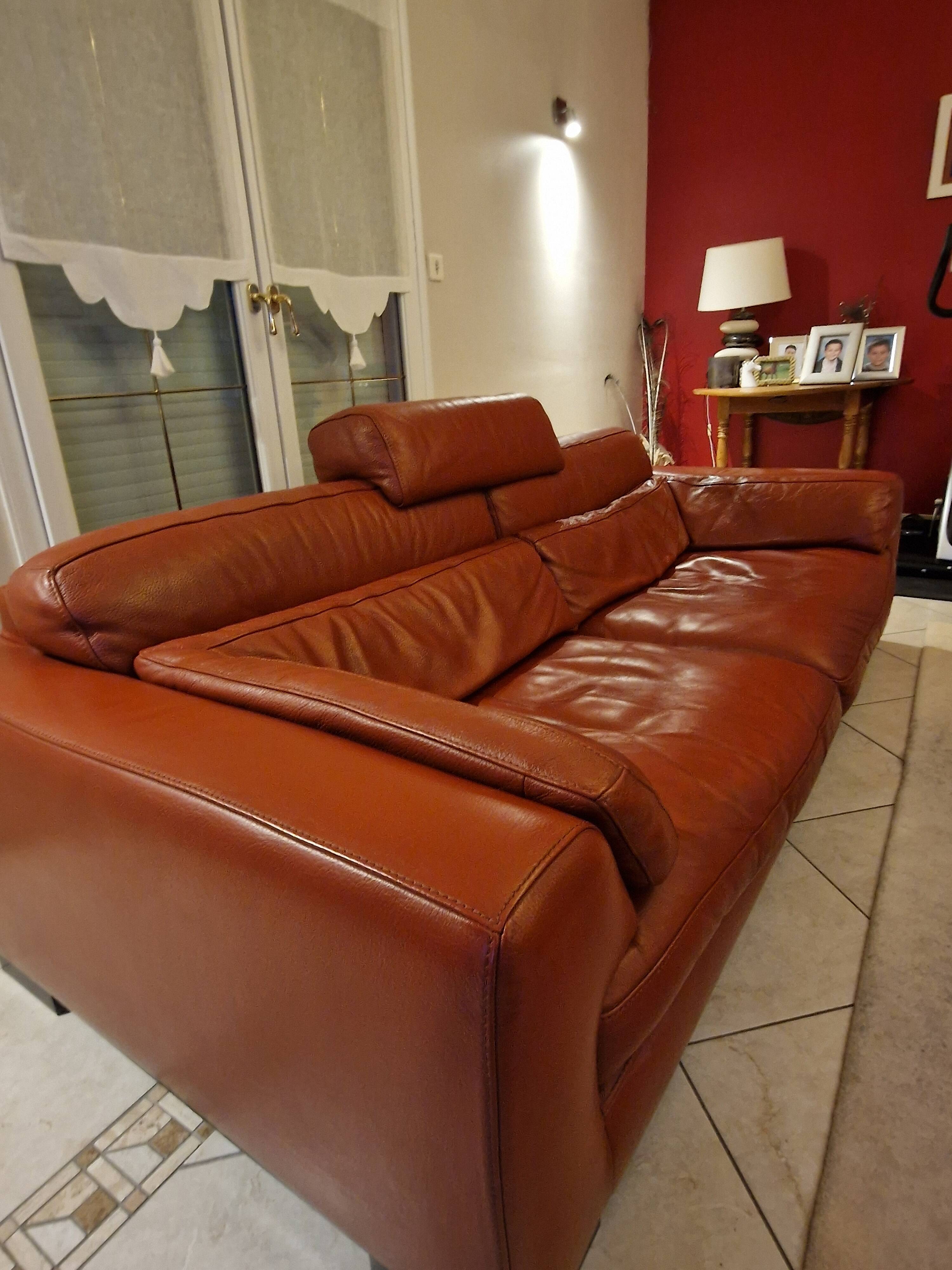 Roche Bobois leather sofa