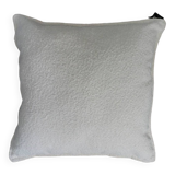 Coussin bouclette blanc cassé