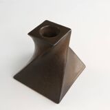 Bronze Candleholder in Ceramic by Jan Van Der Vaart, The Netherlands 1978