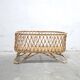 Vintage rattan cradle