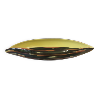 SAINT CLEMENT "pirogue" fruit bowl - hand painted - vintage 50/60 -