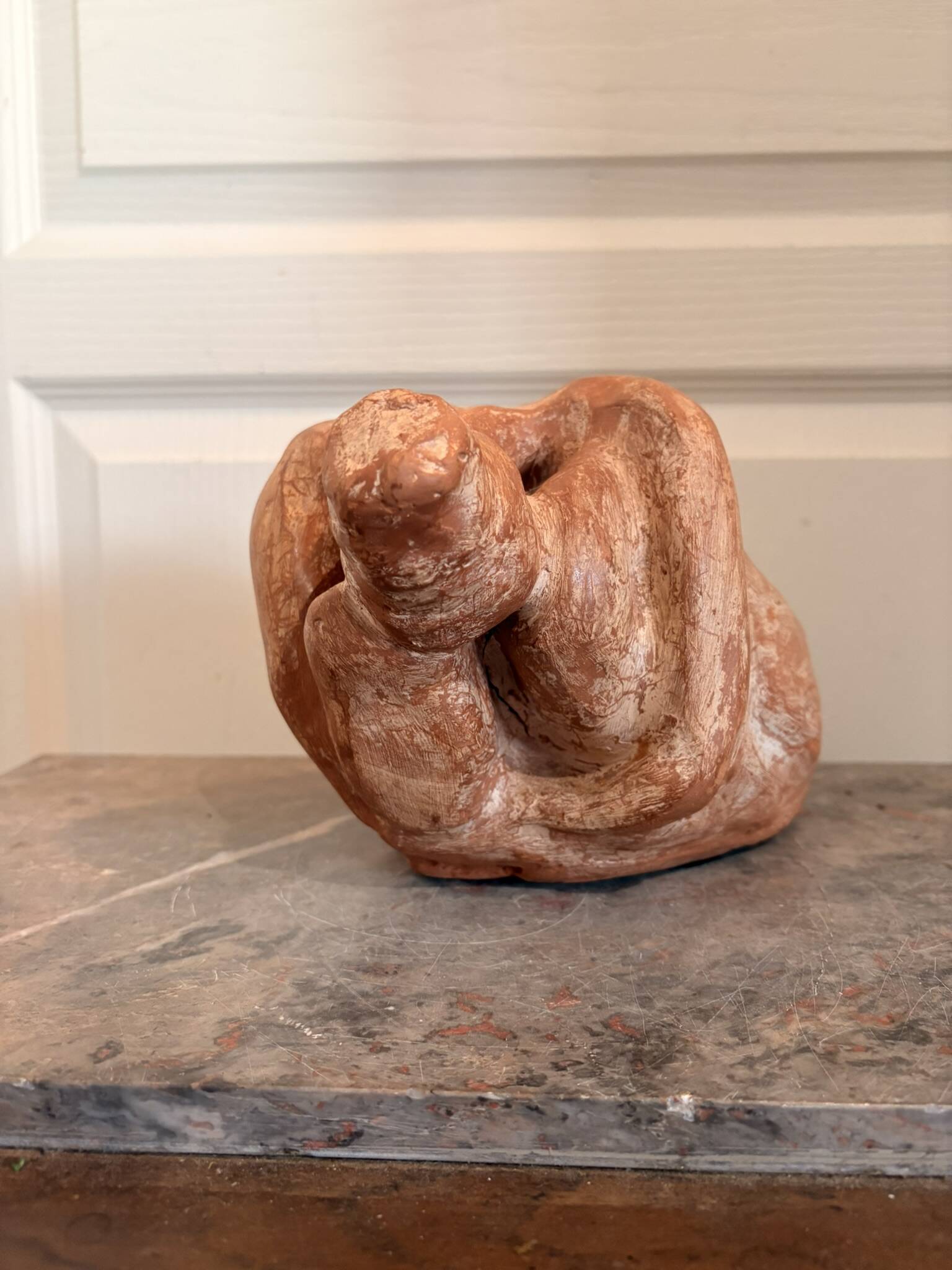 Sculpture Terracotta Statue Abstract Modern Female Nude