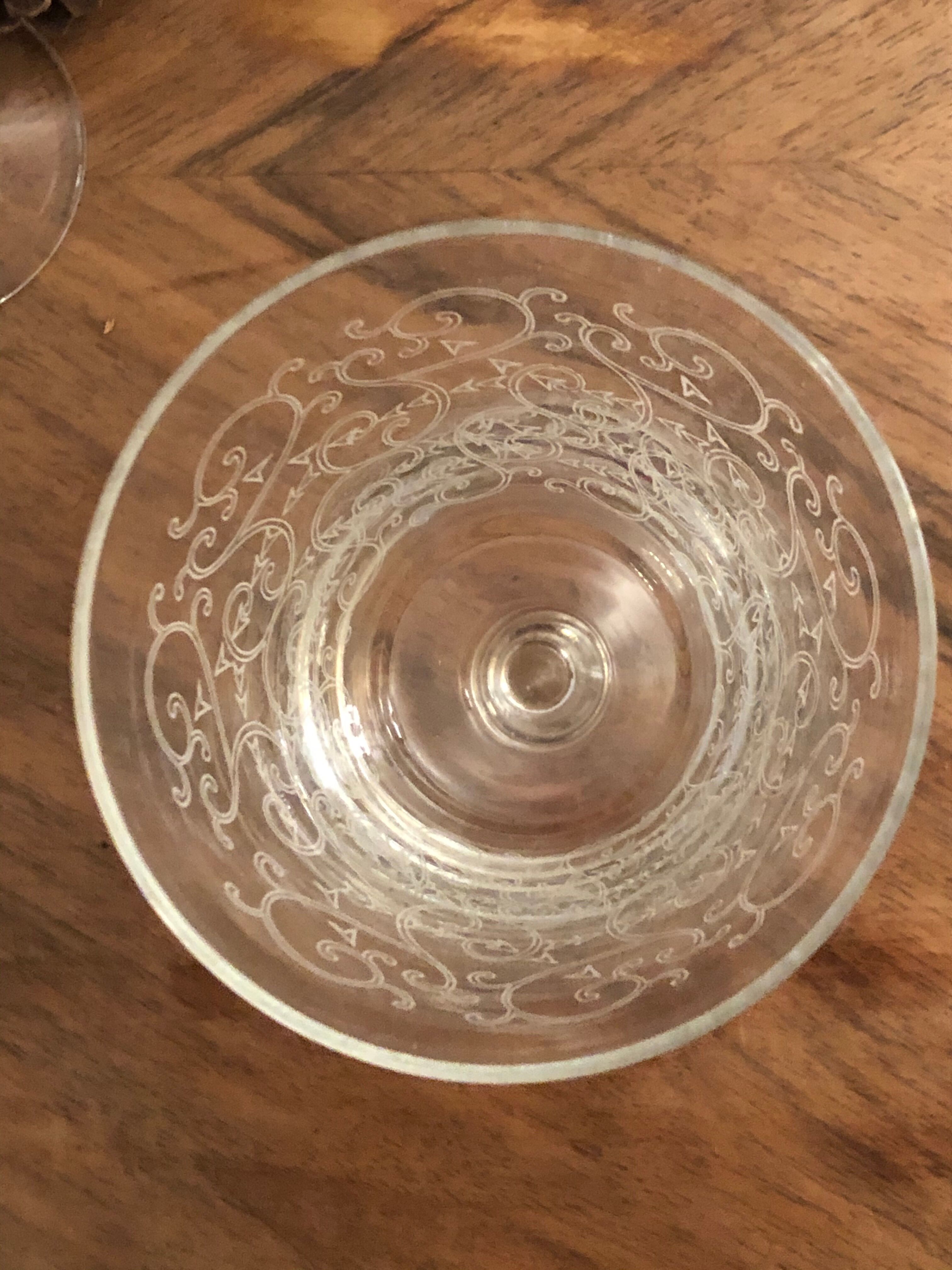 standing water and wine glasses