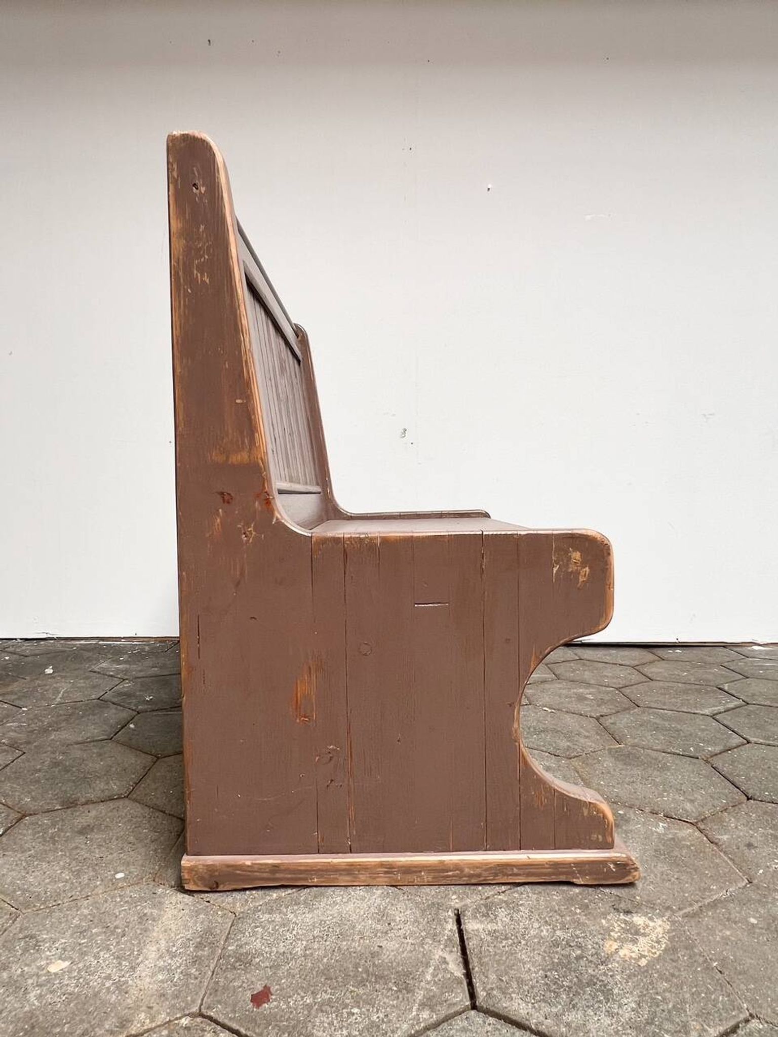 Ensemble table et banc brocante, années 1960