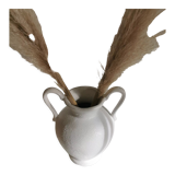 White vases with handles
