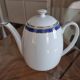Service à café/thé Christofle Océana Bleu, porcelaine de Limoges