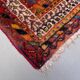 Vintage tribal rug 170x240 cm, wool oriental handmade rug large 2553
