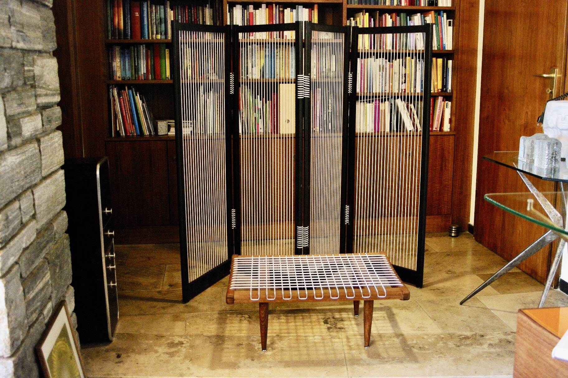 Vintage minimalist screen by george adrien tigien 1950