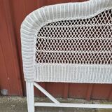 White rattan headboard 1960 1970