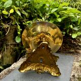 Large brass fruit bowl in Neo-Renaissance style