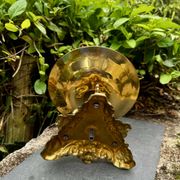 Large brass fruit bowl in Neo-Renaissance style