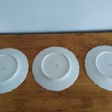 Lot 3 plates tacot vintage car porcelain