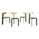 Dutch post modern dining chairs, harvink, 1980s
