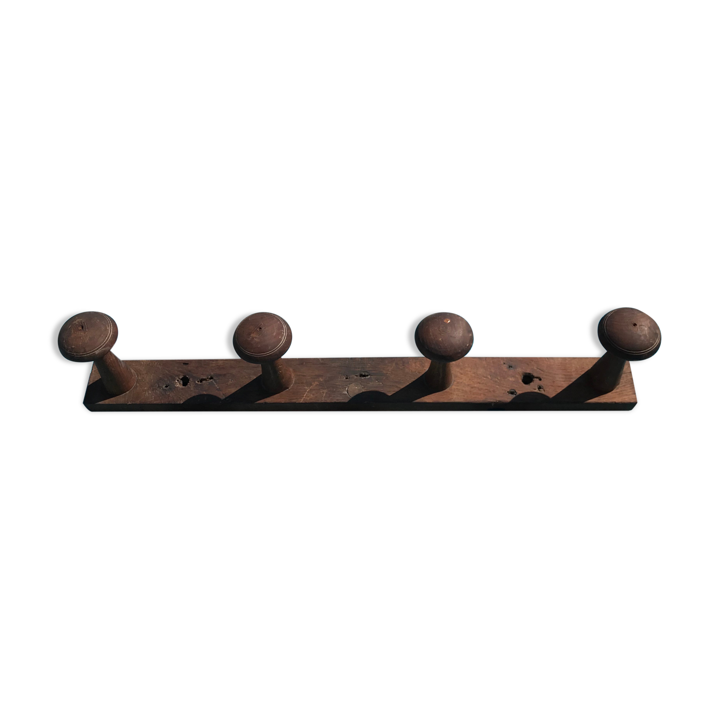 Wooden wall coat holder