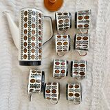 Boch service La Louvière walnut model