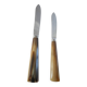 Art Deco horn walking knife set (2 knives, 12 large and 12 small)