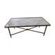 Marble and brass coffee table, French work 1971