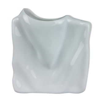 Vase blanc porcelaine Eschenbach 1980