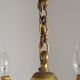 French Empire Style Bronze 4-Light Chandelier with Swan Detail Arms