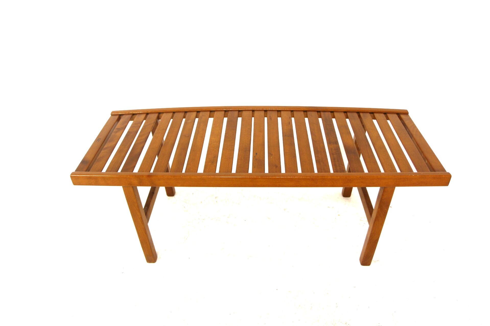 Minimalist beech bench, Sweden, 1970