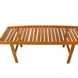 Minimalist beech bench, Sweden, 1970