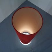 Floor lamp with illuminated glass stand from Doria Leuchten, 1960s.